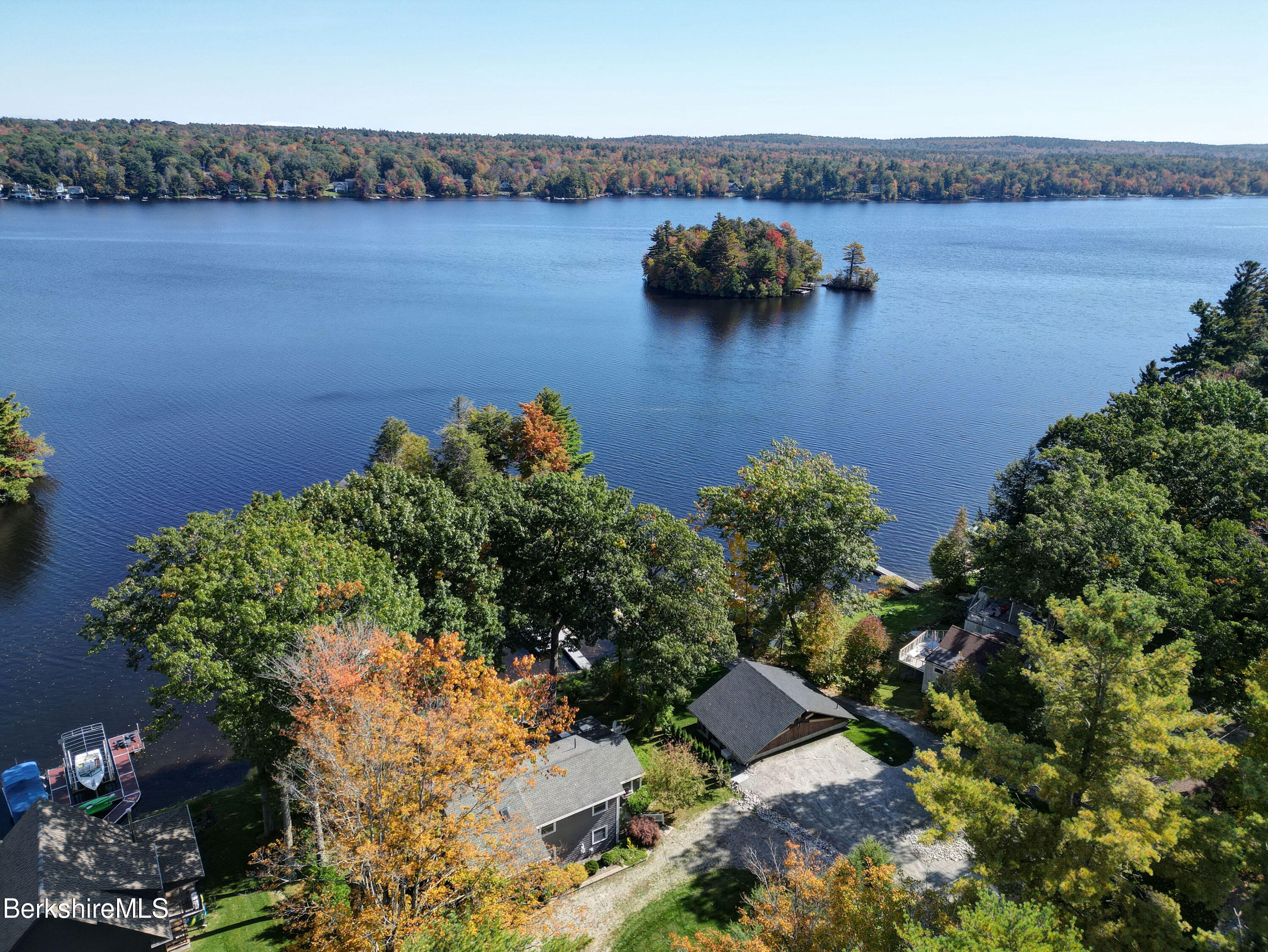 29 South Bay Road Otis, MA 01029 - Photo 27 of 27 an aerial view of a houses with ocean view