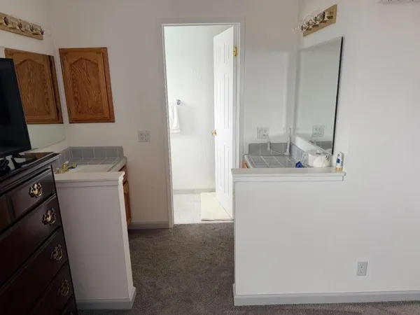 a room with storage and utility