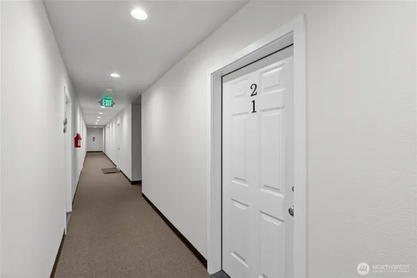 a view of a hallway
