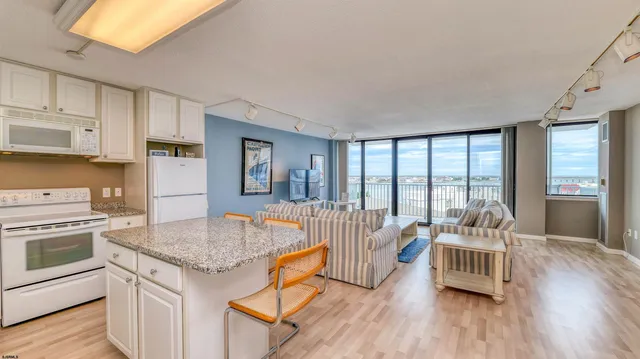 a view of a building from a window