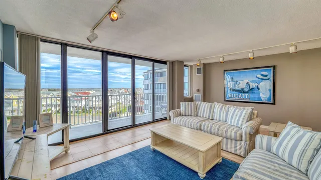 a view of a terrace with chairs
