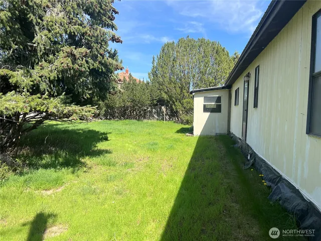 a view of yard with green space