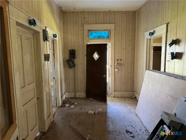 a room with window