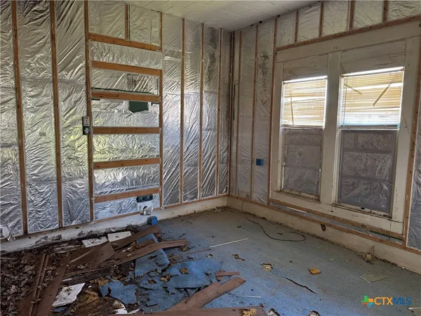 a view of a room with window
