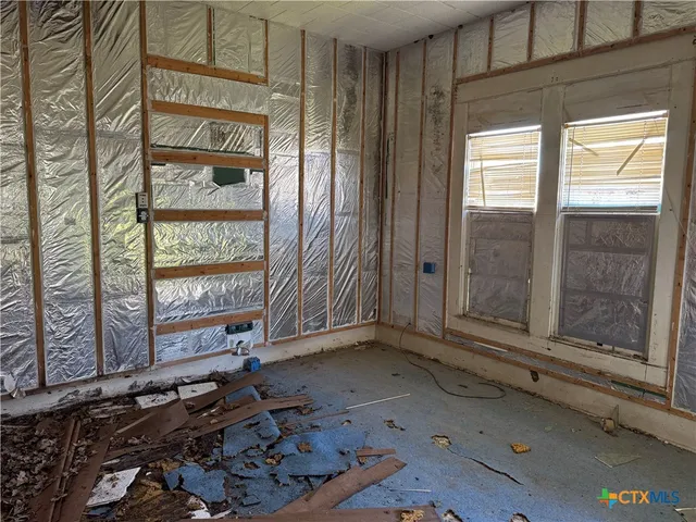 a view of a room with window