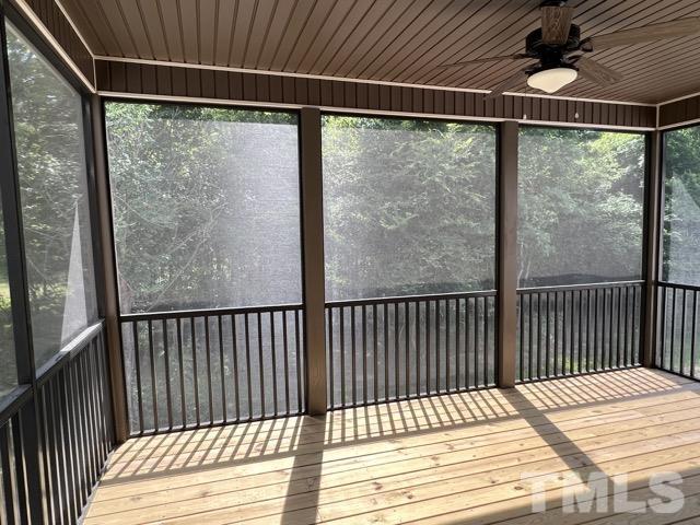 25 Pilot Ridge Road Zebulon, NC 27597 - Photo 16 of 16 a view of a balcony with wooden floor