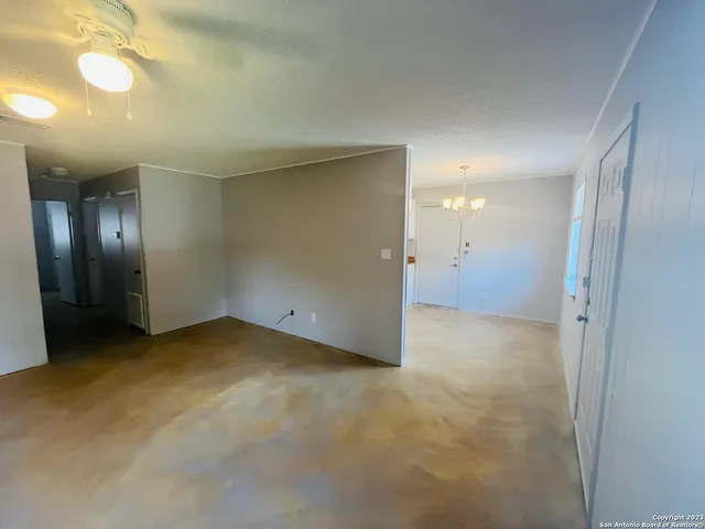 a view of an empty room