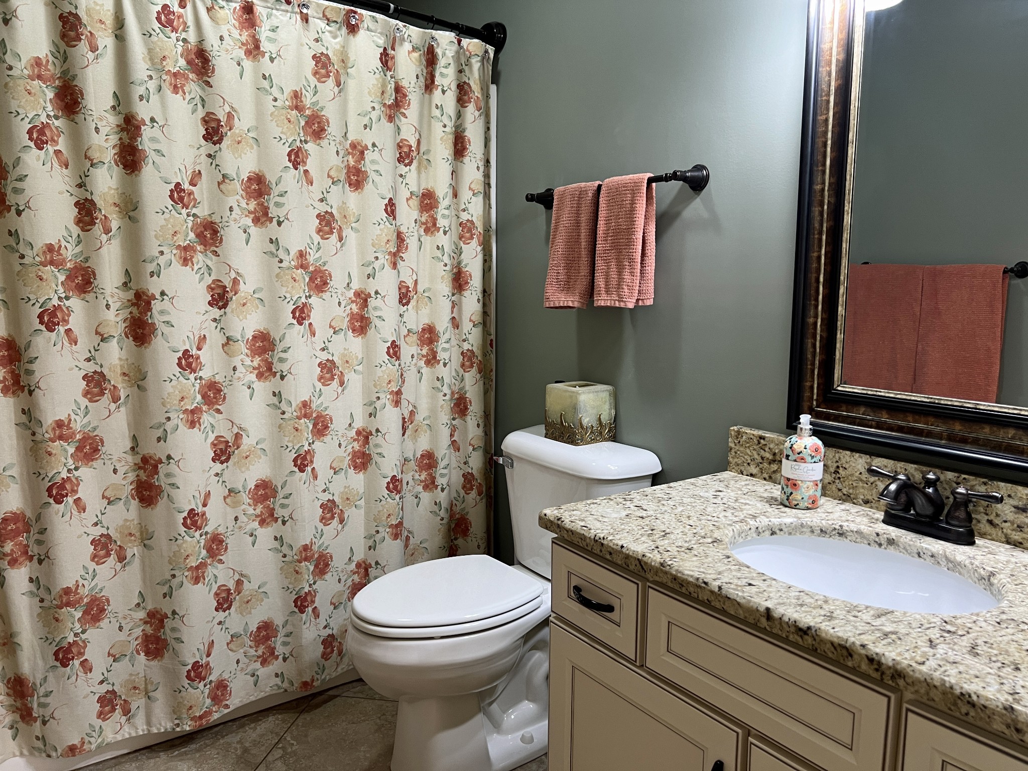 425 Alvaton- Greenhill Road Bowling Green, KY 42103 - Photo 23 of 68 a bathroom with a granite countertop sink and a mirror