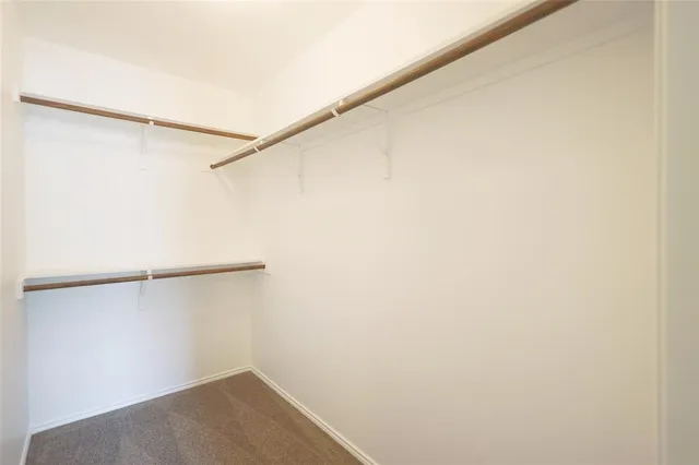 a view of small space with racks on the wall