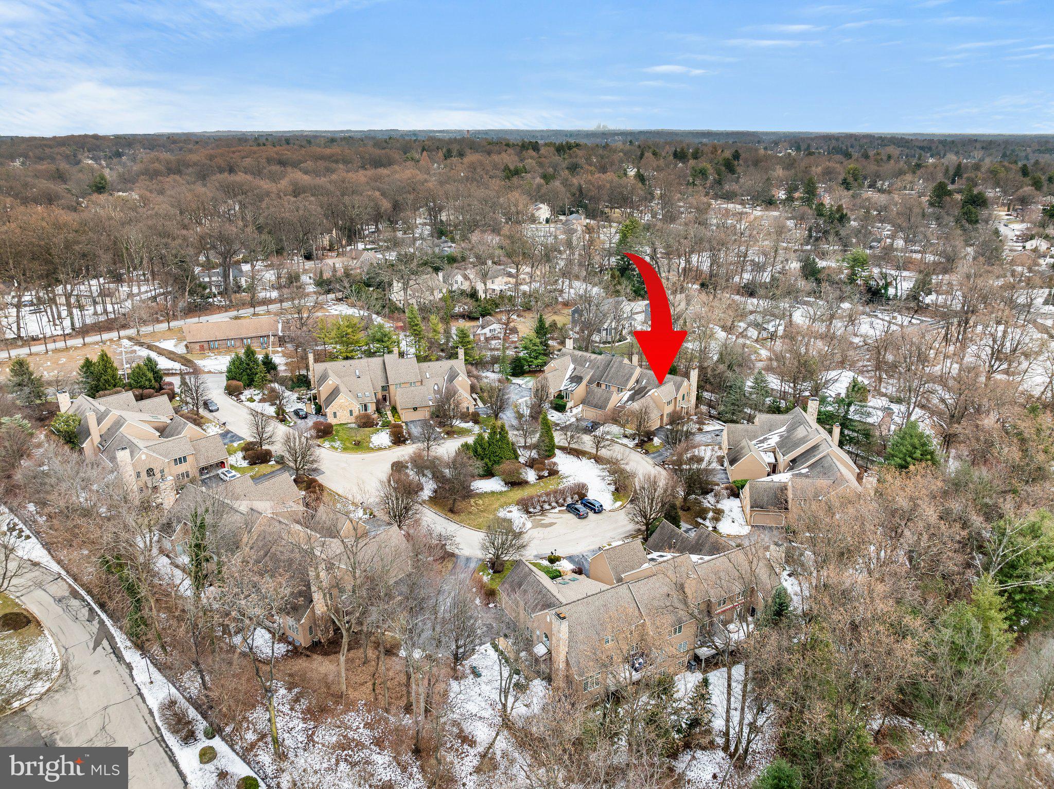 313 Heritage Place Devon, PA 19333 - Photo 39 of 44 an aerial view of multiple houses with yard