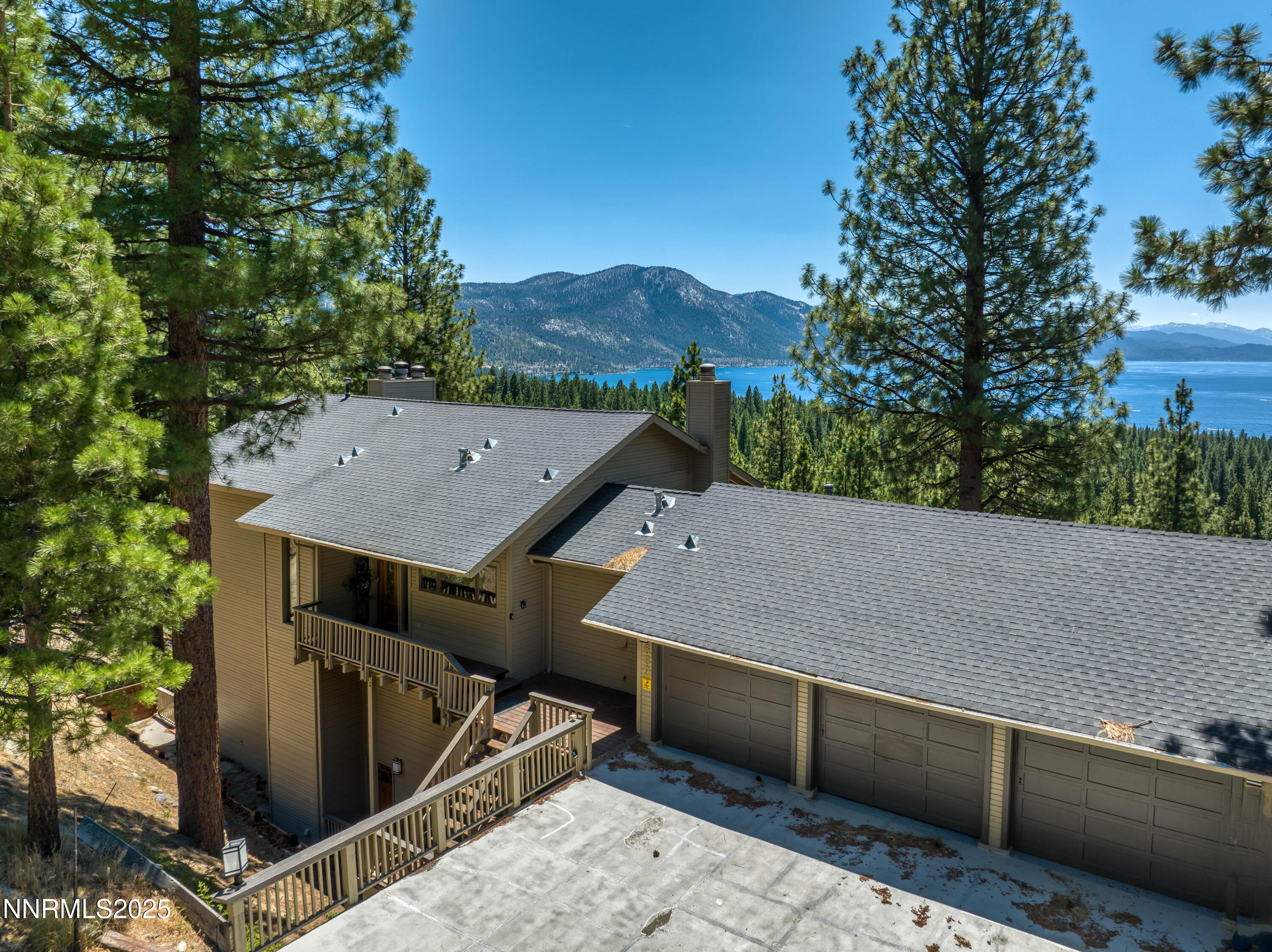 689 Tyner Way Incline Village, NV 89451 - Photo 31 of 50 an aerial view of a house roof deck