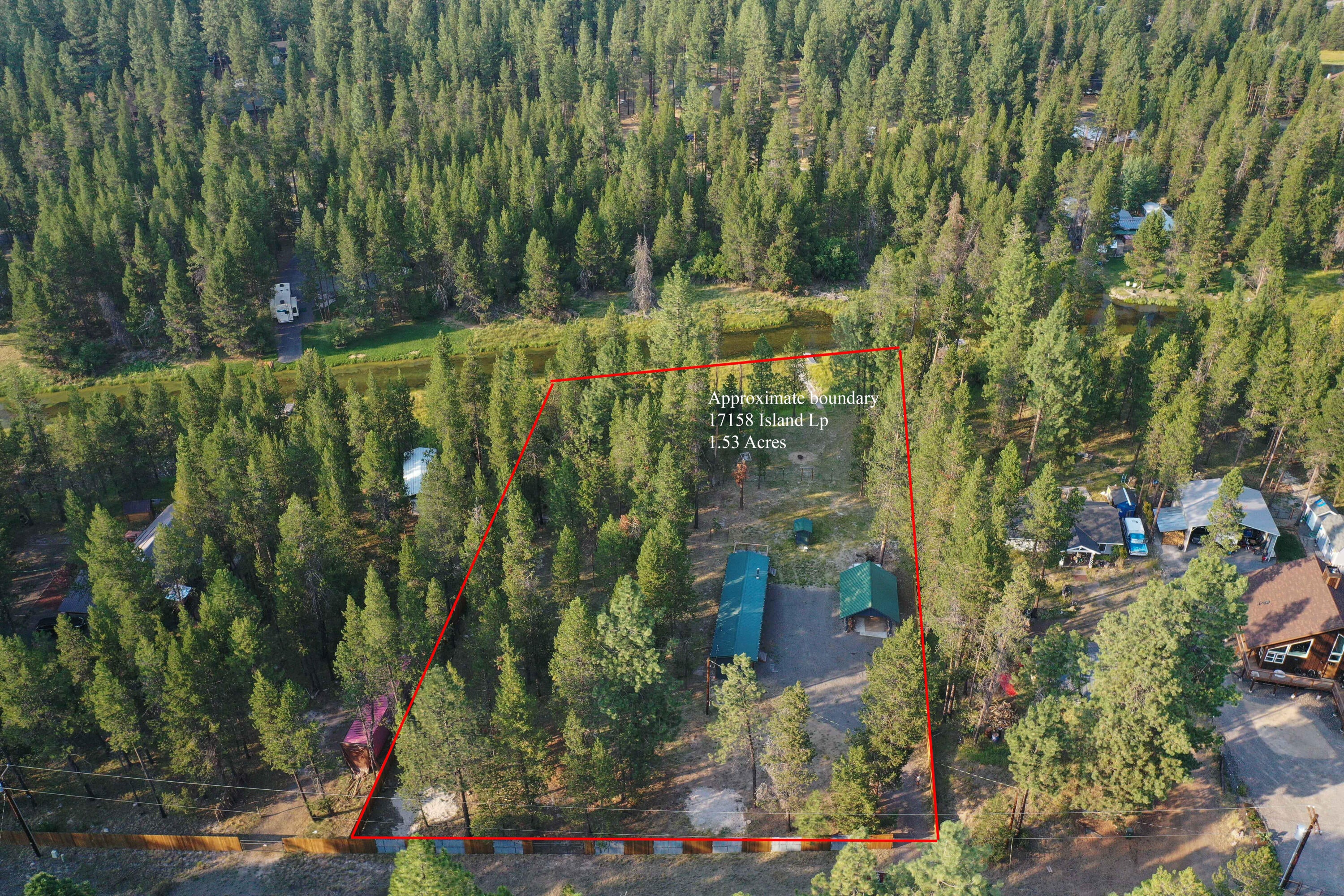 17158 Island Loop Way Bend, OR 97707 - Photo 20 of 36 17158 Island Lp aerial boundary2