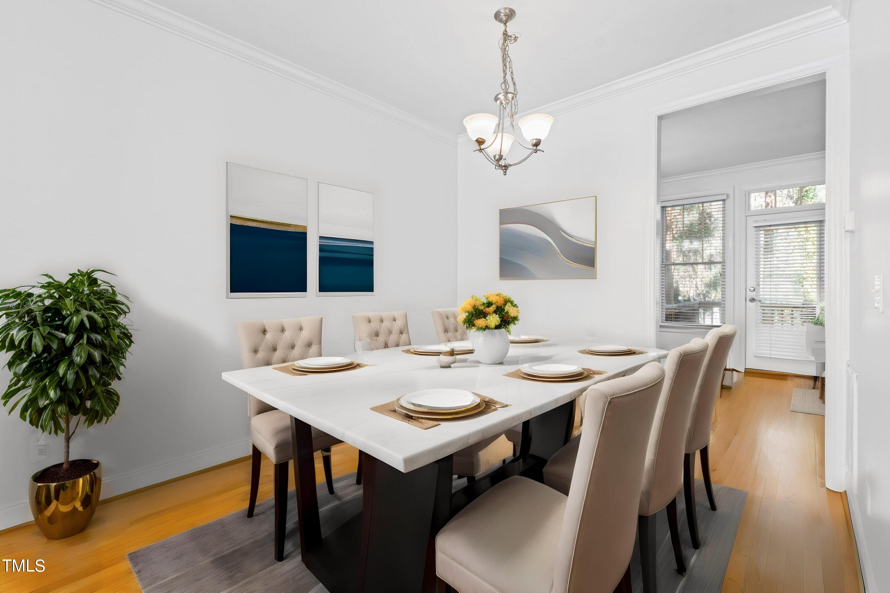 224 Ashton Hall Lane Raleigh, NC 27609 - Photo 18 of 36 Virtual Staging - dining