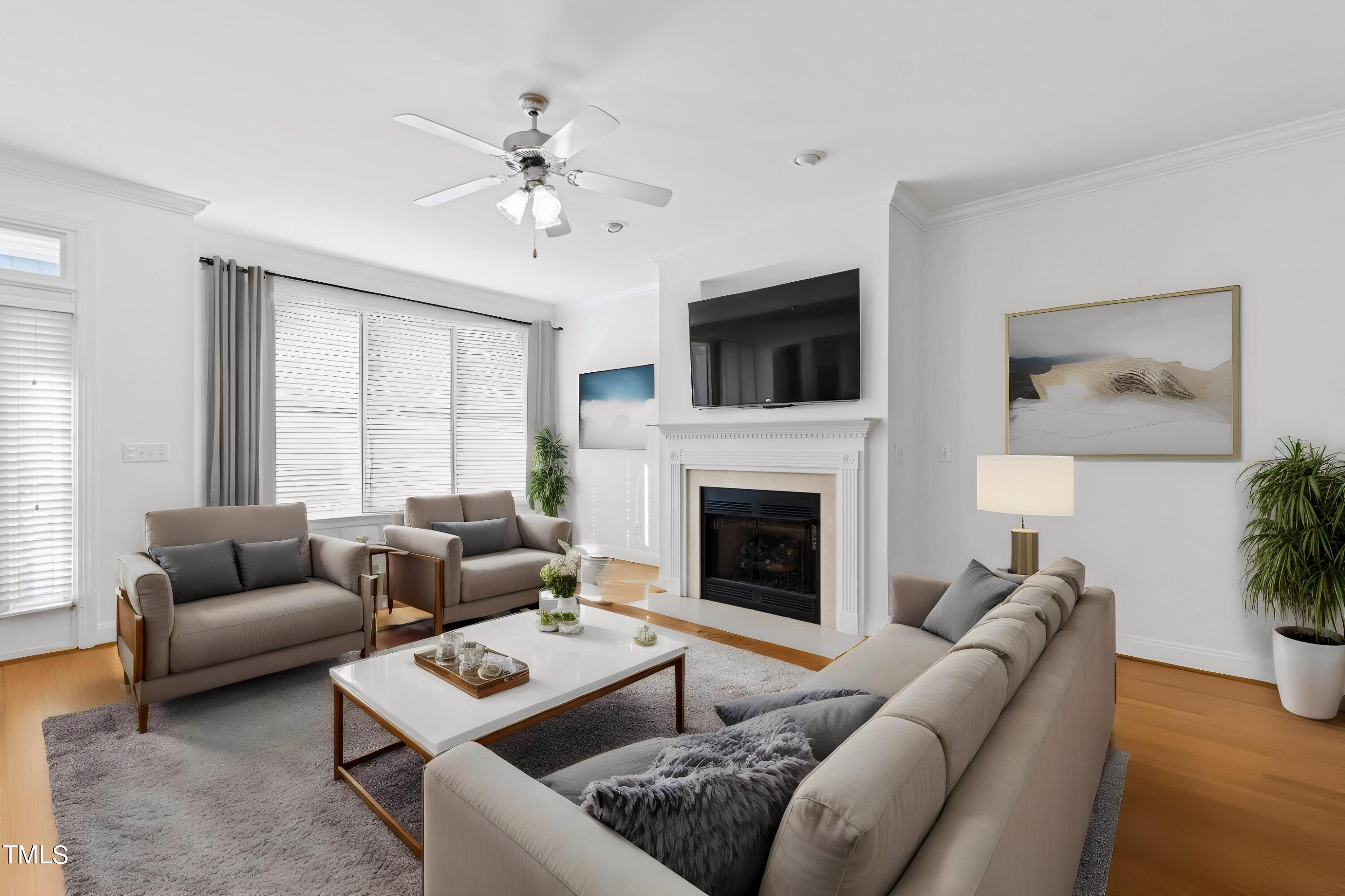 224 Ashton Hall Lane Raleigh, NC 27609 - Photo 7 of 36 Virtual Staging - living
