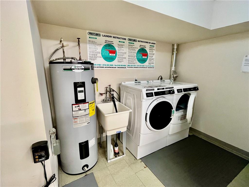9965 Shore Road, Unit 6C Brooklyn, NY 11209 - Photo 27 of 37 a utility room with dryer and washer