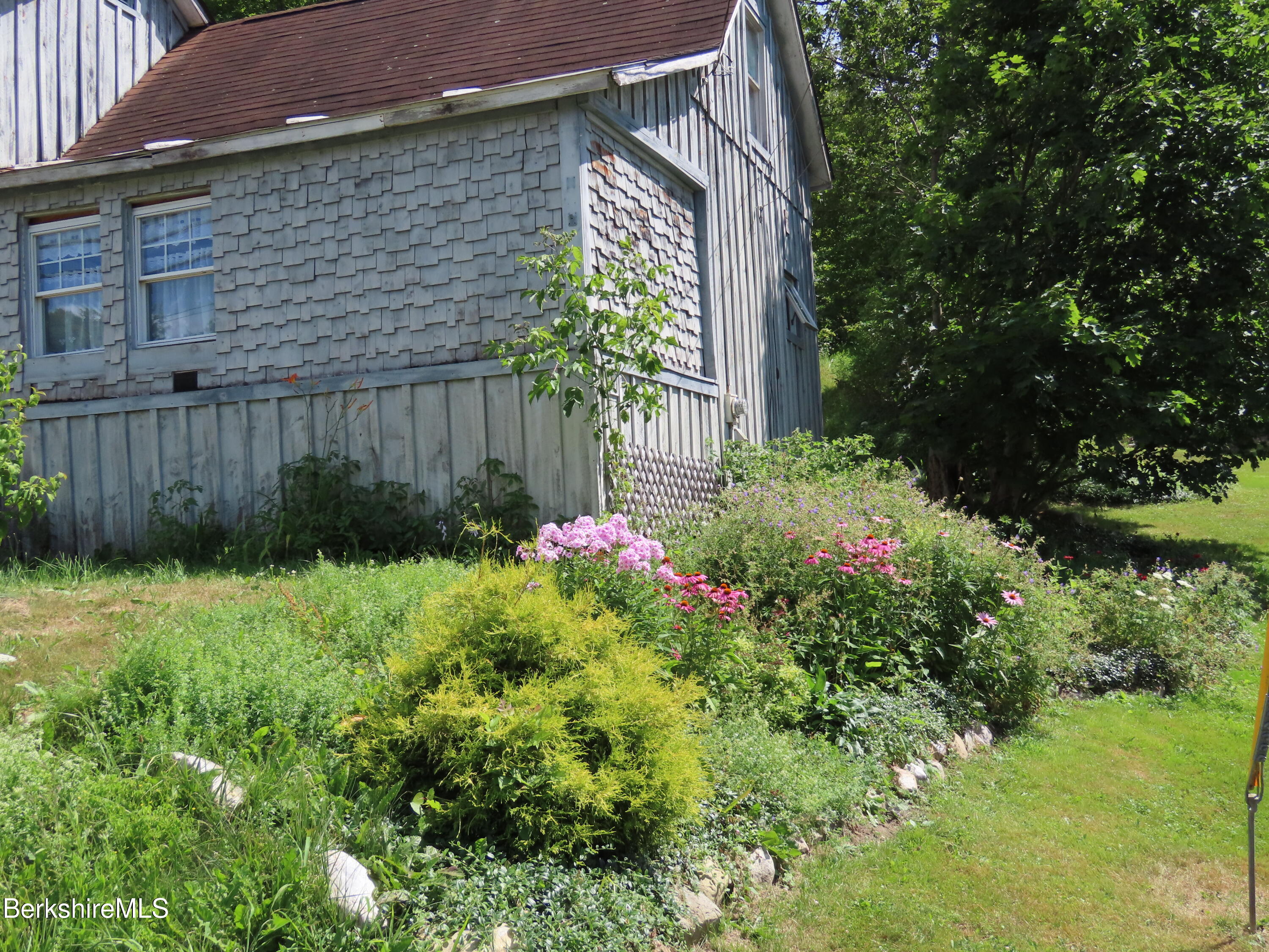 450 River Road Clarksburg, MA 01247 - Photo 45 of 45 a view of flowers in back yard of a house