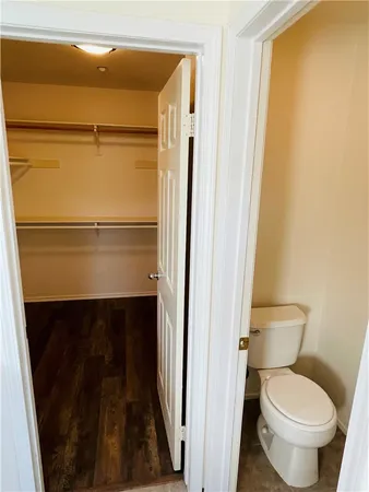 a bathroom with a toilet