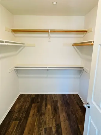 a close view of closet