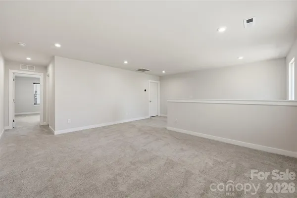 an empty room with an entryway