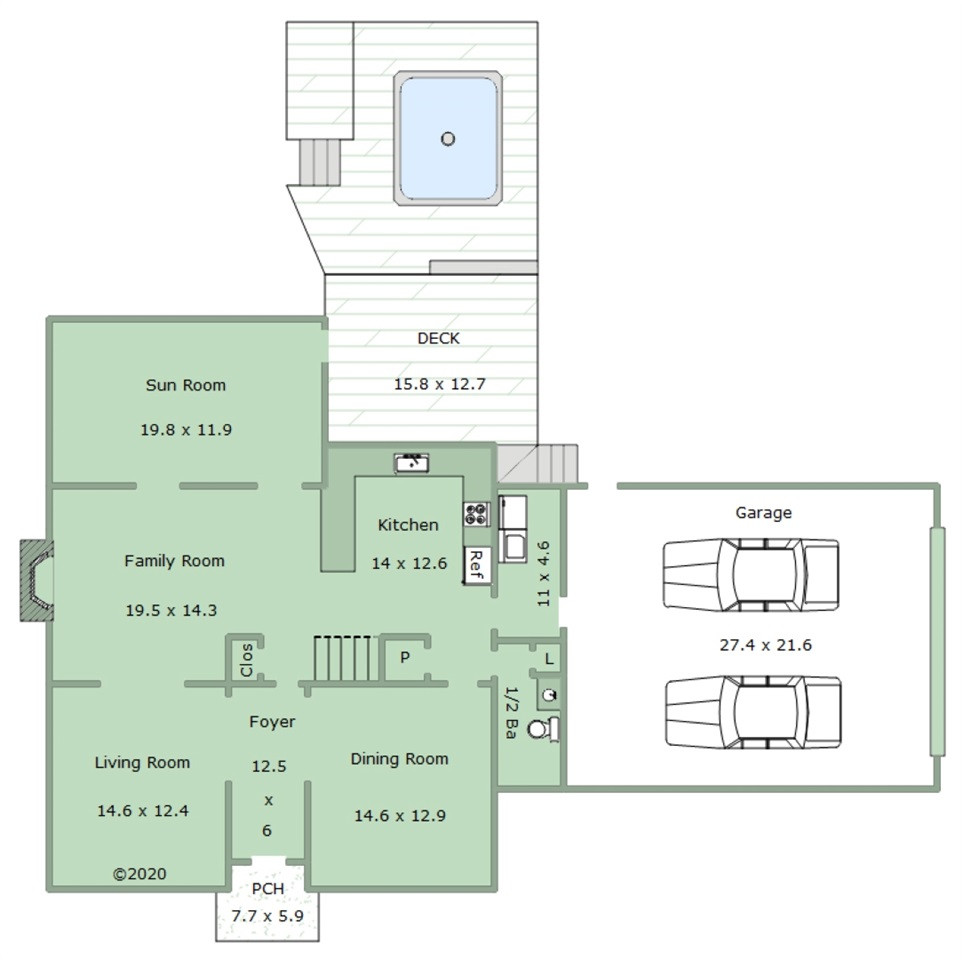 2407 Mt Vernon Church Road Raleigh, NC 27614 - Photo 28 of 29 1st Floor Plan