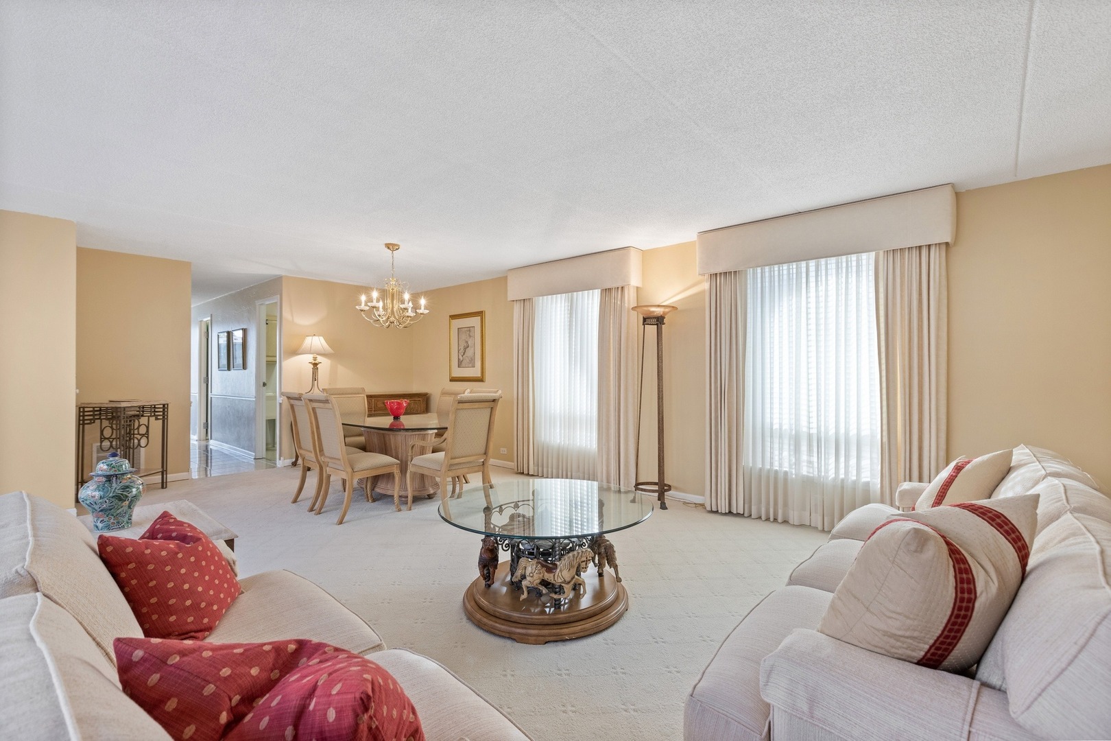1 Wellington Road Northbrook, IL 60062 - Photo 20 of 27 a living room with furniture and a large window