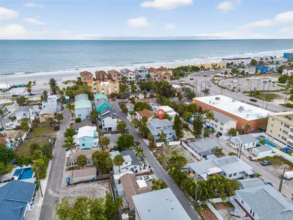 an aerial view of a city
