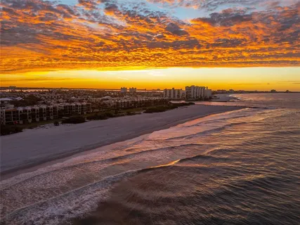 a view of an ocean and beach