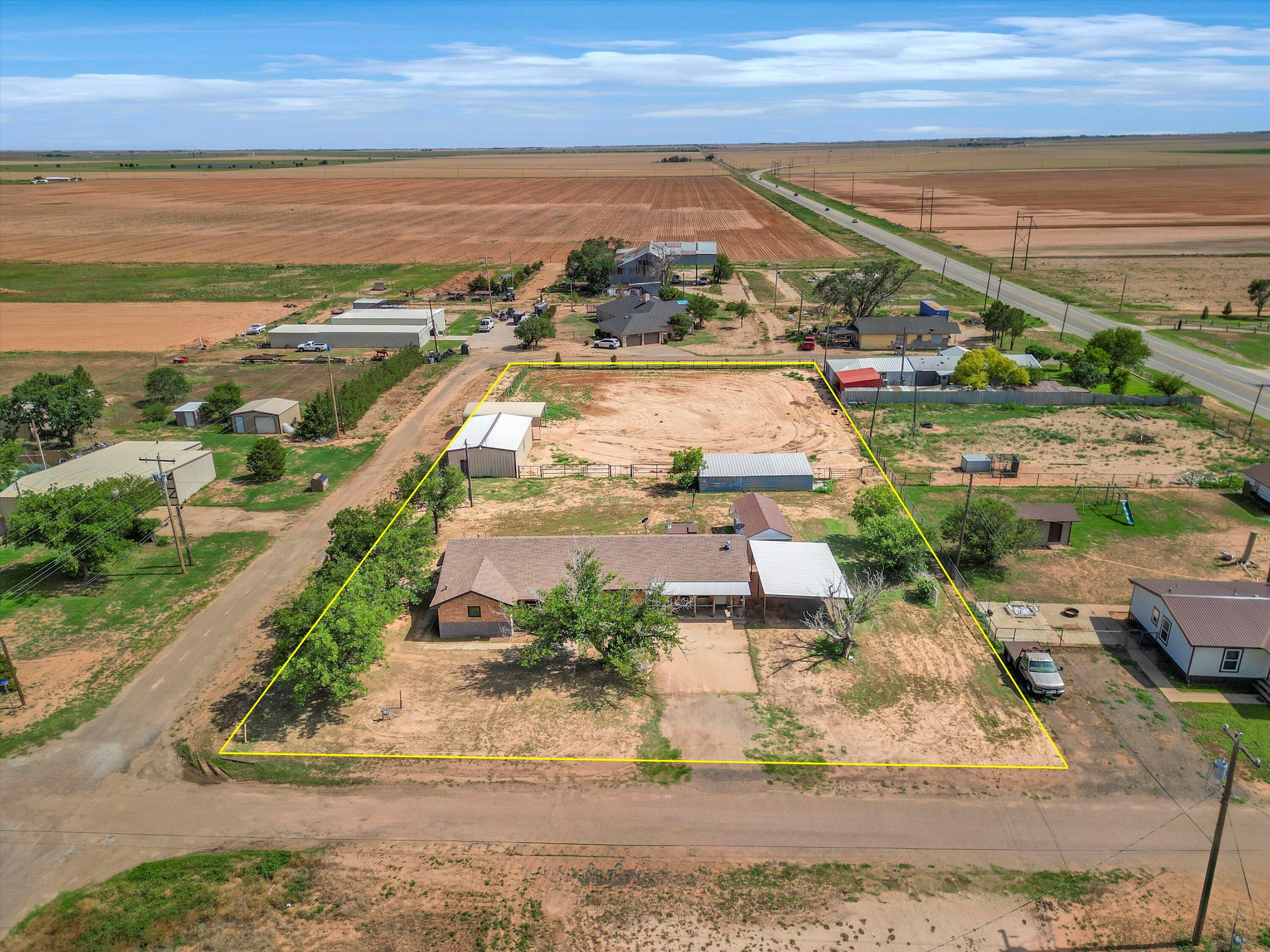 104 6th Street Whitharral, TX 79336 - Photo 2 of 26 02-104 6th St - Drone