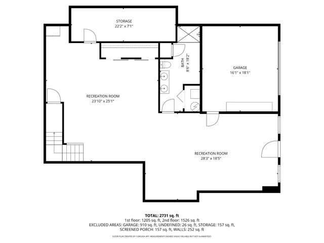 a picture of a room with mirror