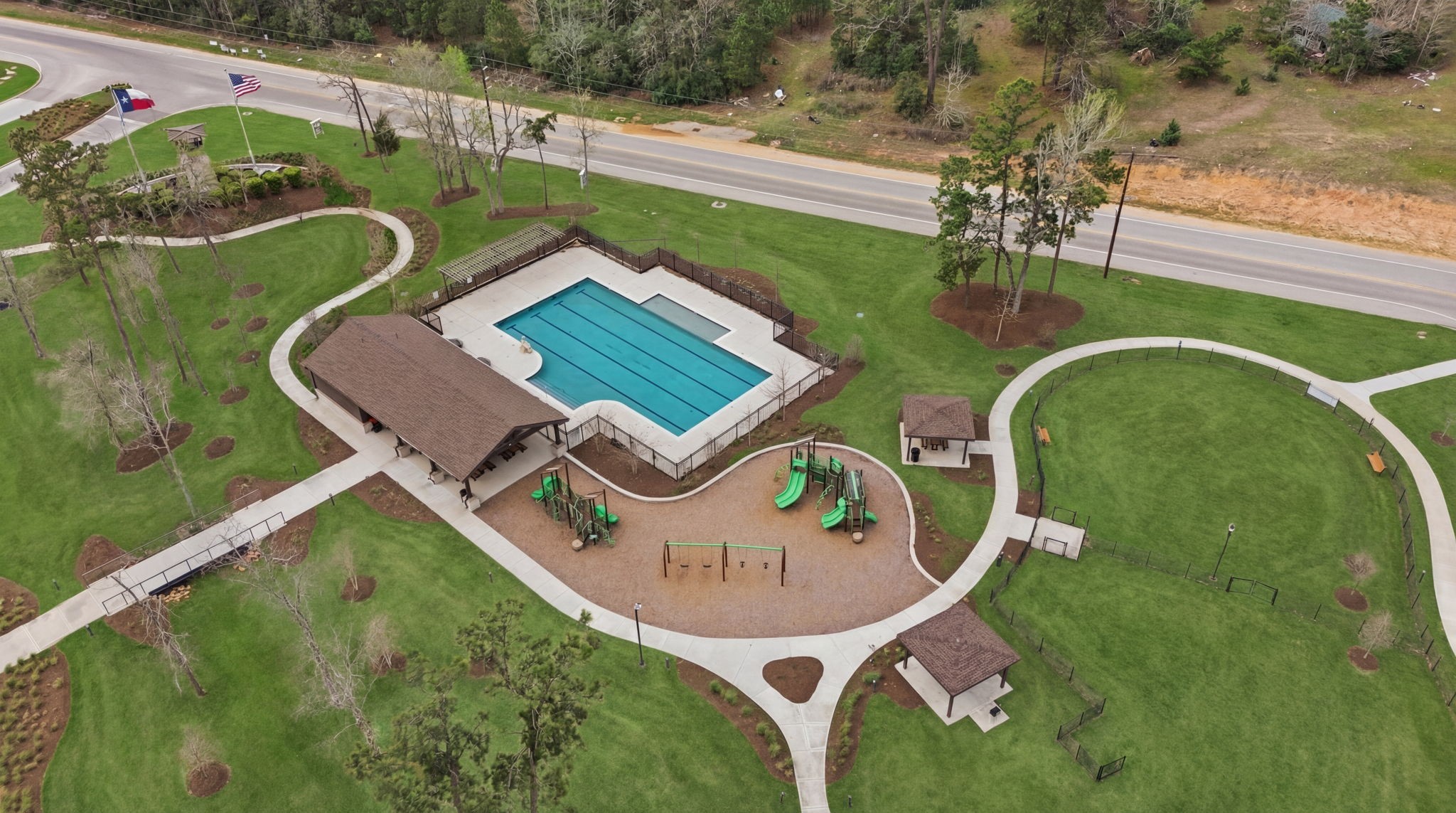 2542 Sturgeon Way Conroe, TX 77384 - Photo 37 of 40 an aerial view of a house