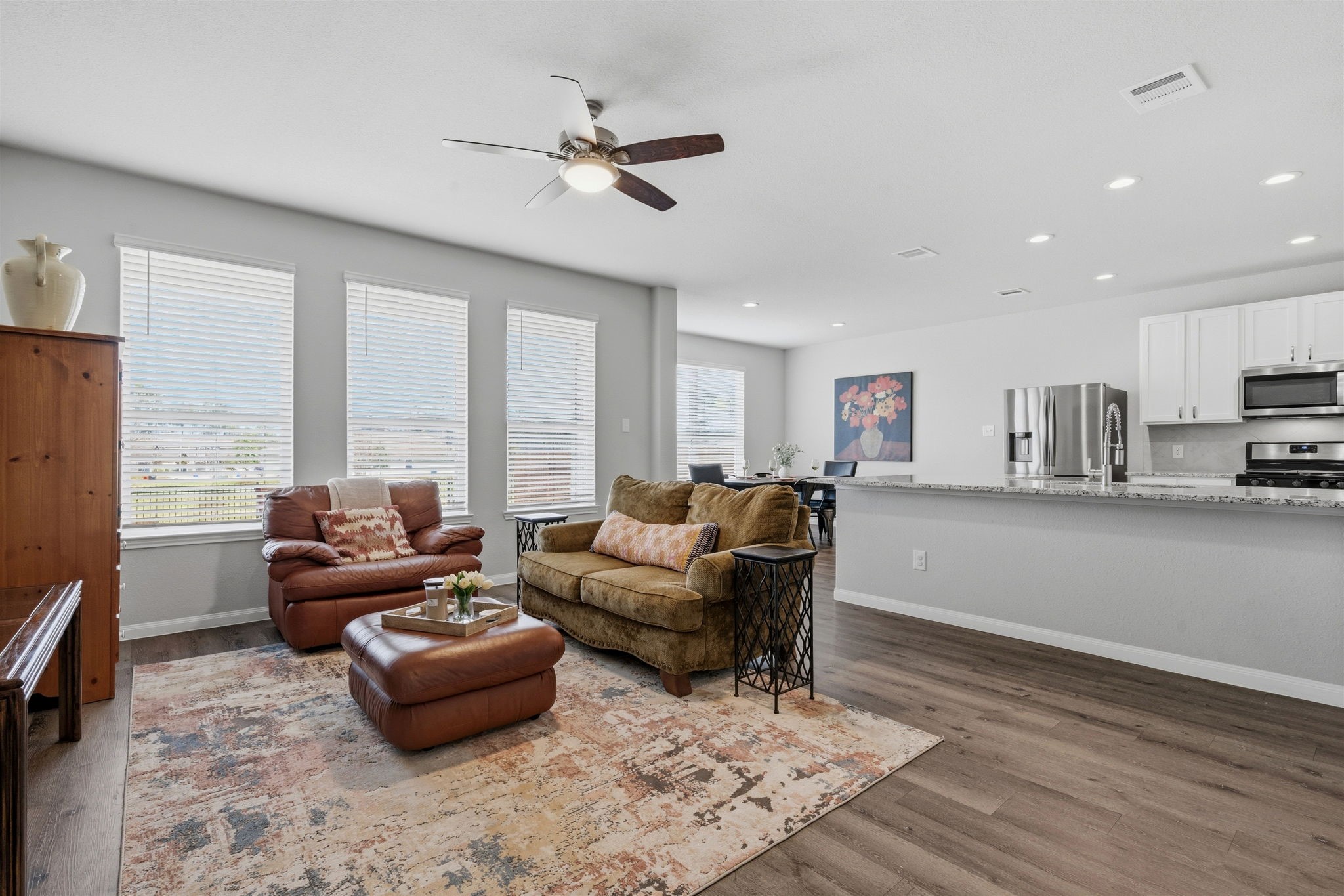 2542 Sturgeon Way Conroe, TX 77384 - Photo 7 of 40 a living room with furniture and a large window
