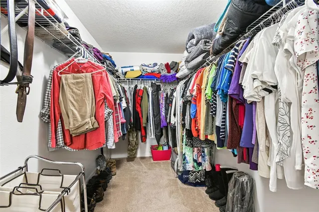 a view of a hallway with closet and entryway