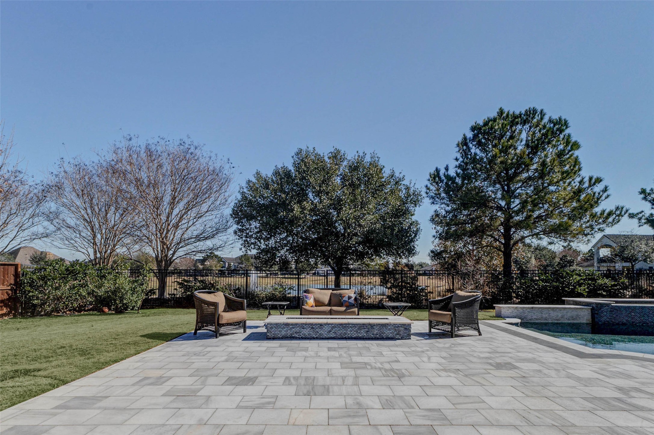 2310 Legends Way Katy, TX 77493 - Photo 35 of 50 a view of a backyard with sitting area