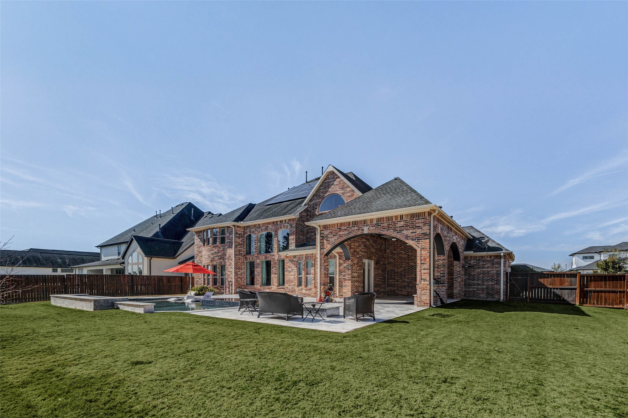 2310 Legends Way Katy, TX 77493 - Photo 38 of 50 a front view of a house with garden