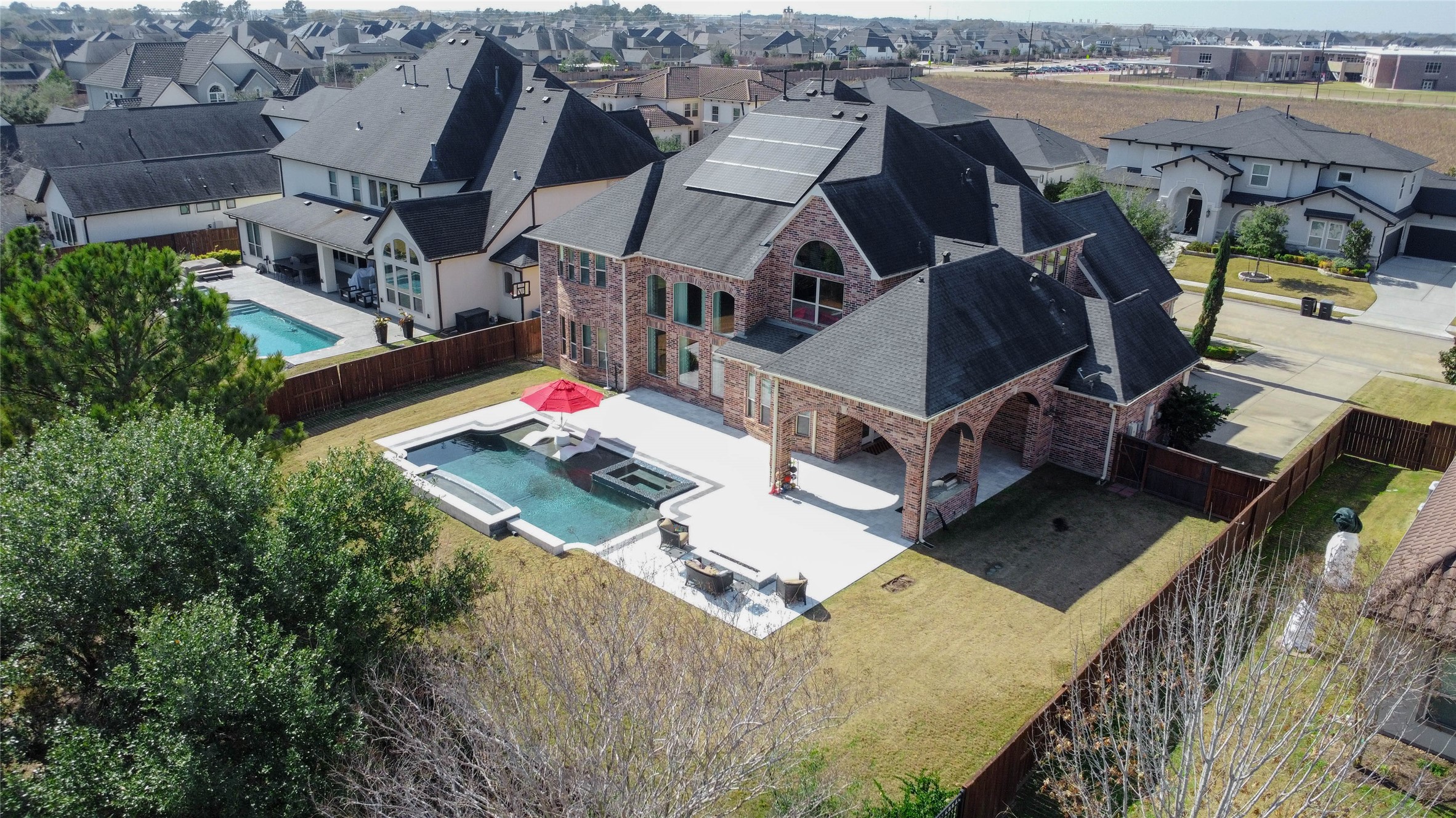 2310 Legends Way Katy, TX 77493 - Photo 43 of 50 an aerial view of a house with outdoor space