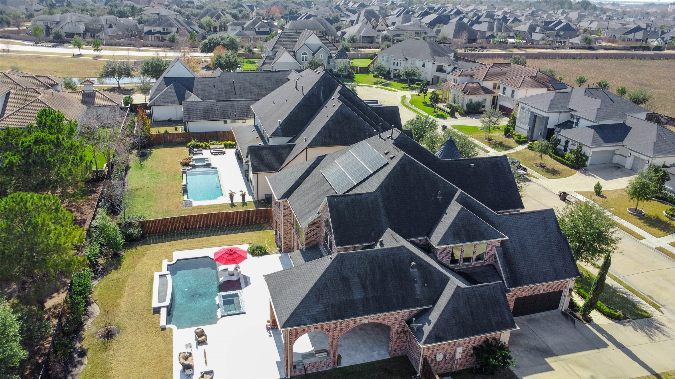 2310 Legends Way Katy, TX 77493 - Photo 44 of 50 an aerial view of houses with outdoor space