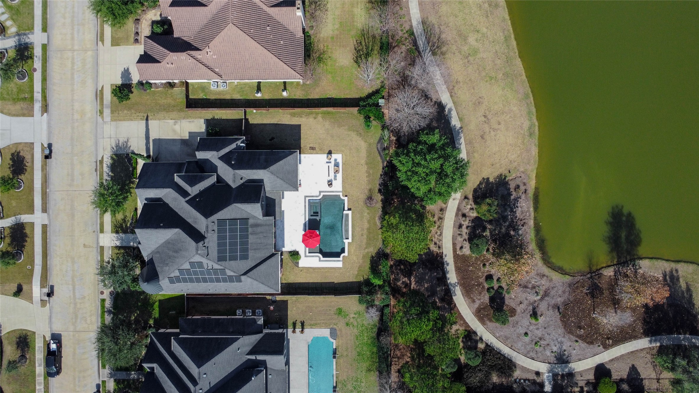 2310 Legends Way Katy, TX 77493 - Photo 48 of 50 an aerial view of houses and roads