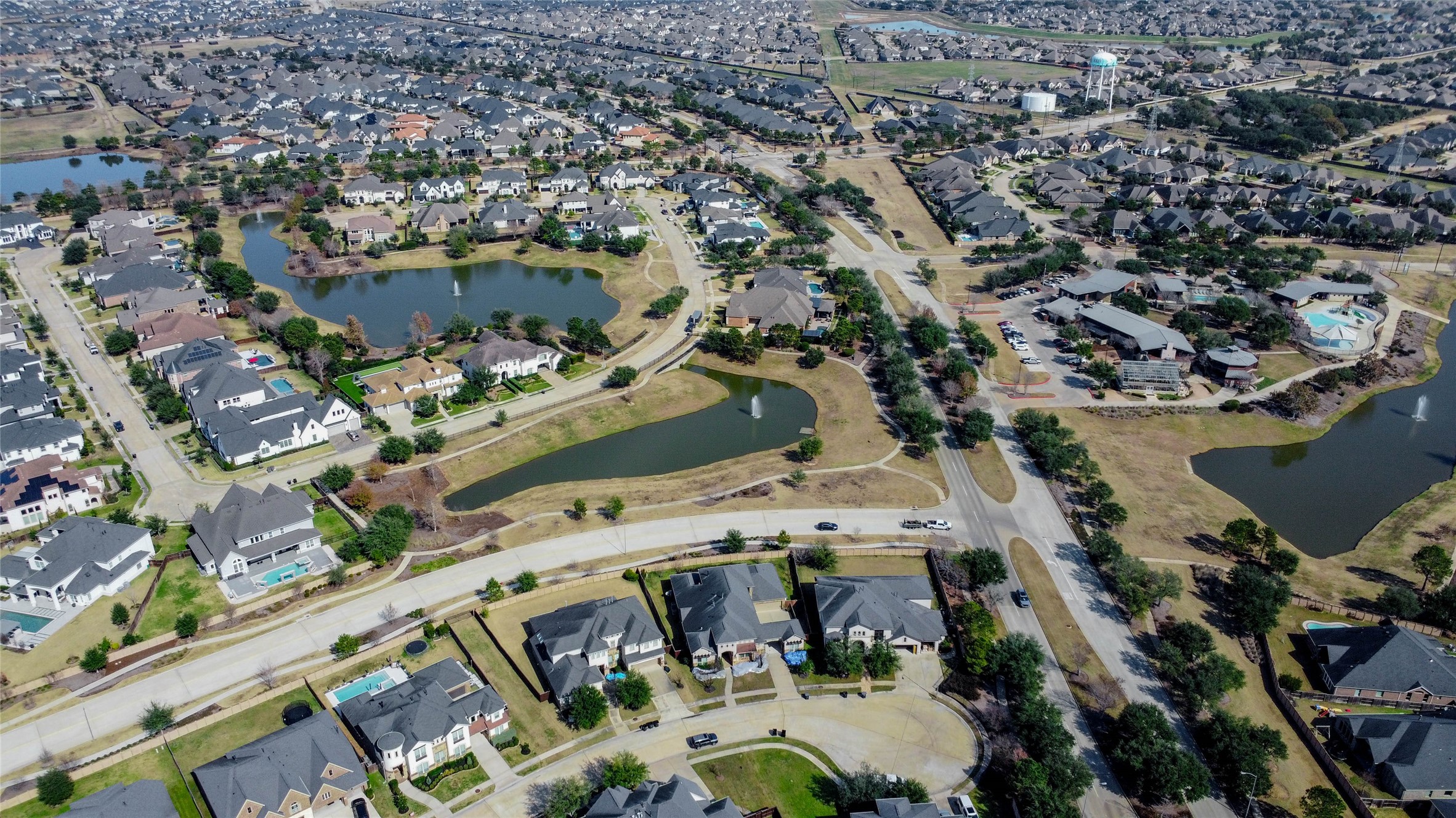 2310 Legends Way Katy, TX 77493 - Photo 49 of 50 an aerial view of a city with lots of residential buildings