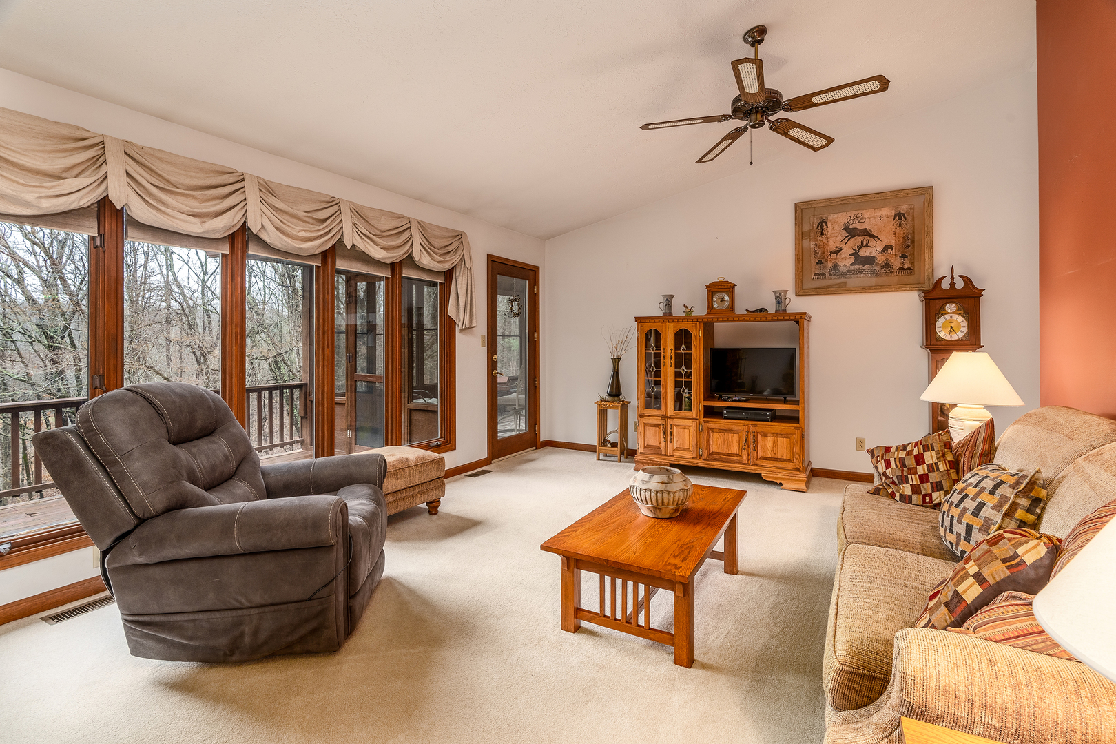 3085 Kaolin Road Cobden, IL 62920 - Photo 7 of 83 a living room with furniture and a flat screen tv