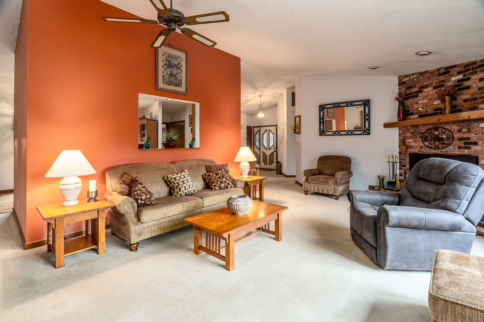 3085 Kaolin Road Cobden, IL 62920 - Photo 8 of 83 a living room with furniture and a lamp
