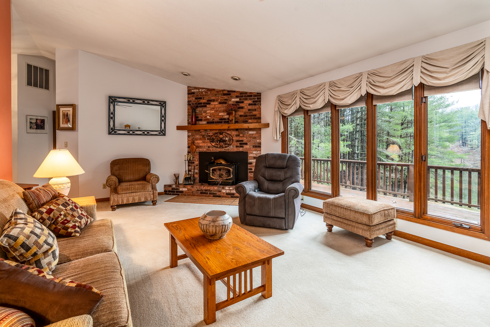 3085 Kaolin Road Cobden, IL 62920 - Photo 9 of 83 a living room with furniture fireplace and a large window