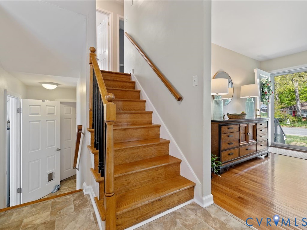 1455 Robindale Road Richmond, VA 23235 - Photo 12 of 29 a view of entryway and hall with wooden floor