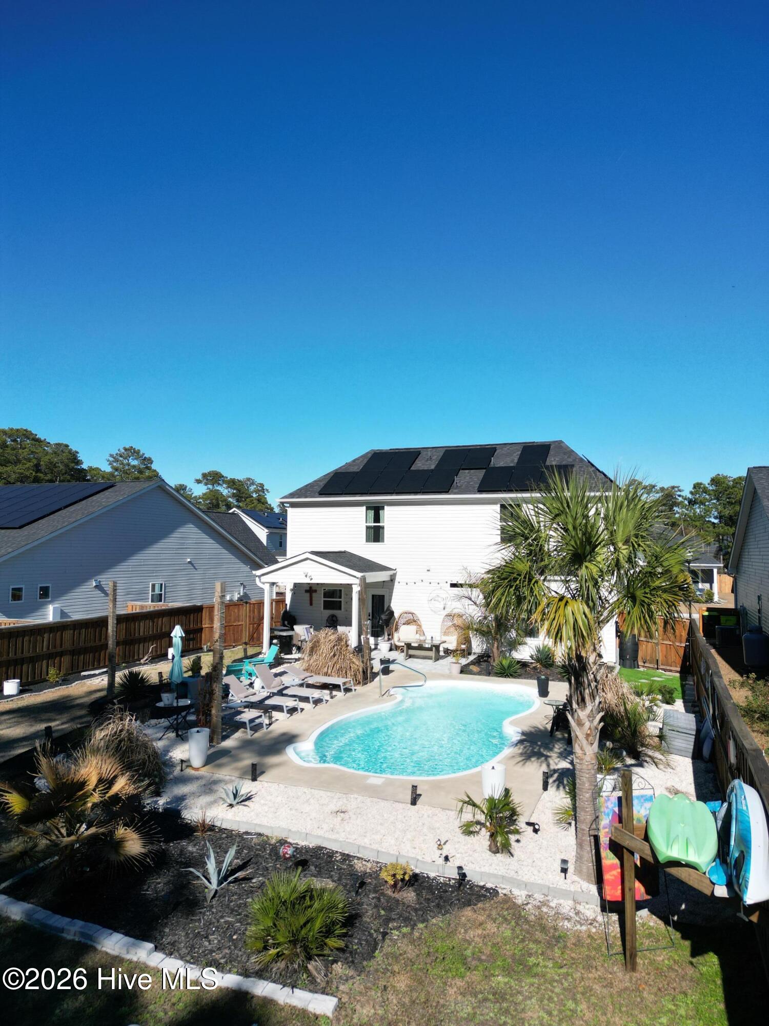 1133 Spincast Road Southport, NC 28461 - Photo 39 of 64 Aerial View of Pool