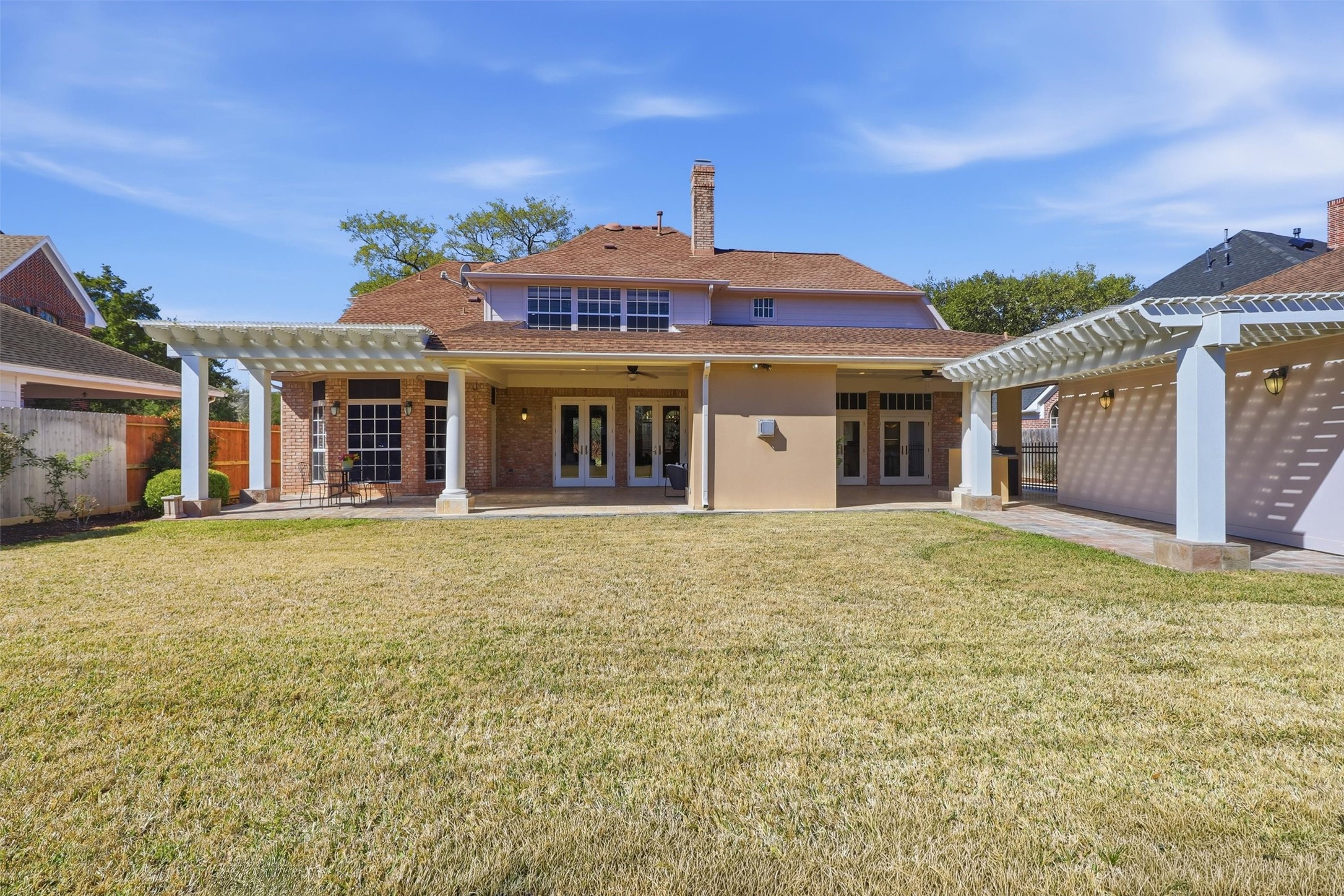 1918 Winter Knoll Way Houston, TX 77062 - Photo 32 of 46 LeafGuard gutter system providing low-maintenance exterior protection.