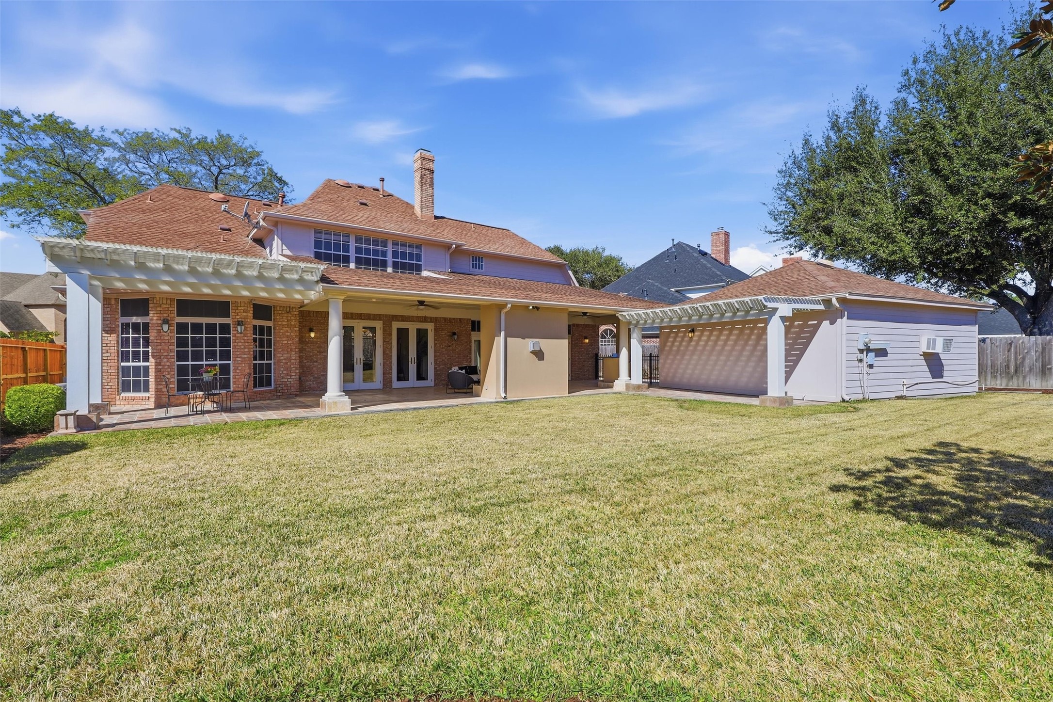 1918 Winter Knoll Way Houston, TX 77062 - Photo 33 of 46 Detached garage, fully finished and equipped with air conditioning.