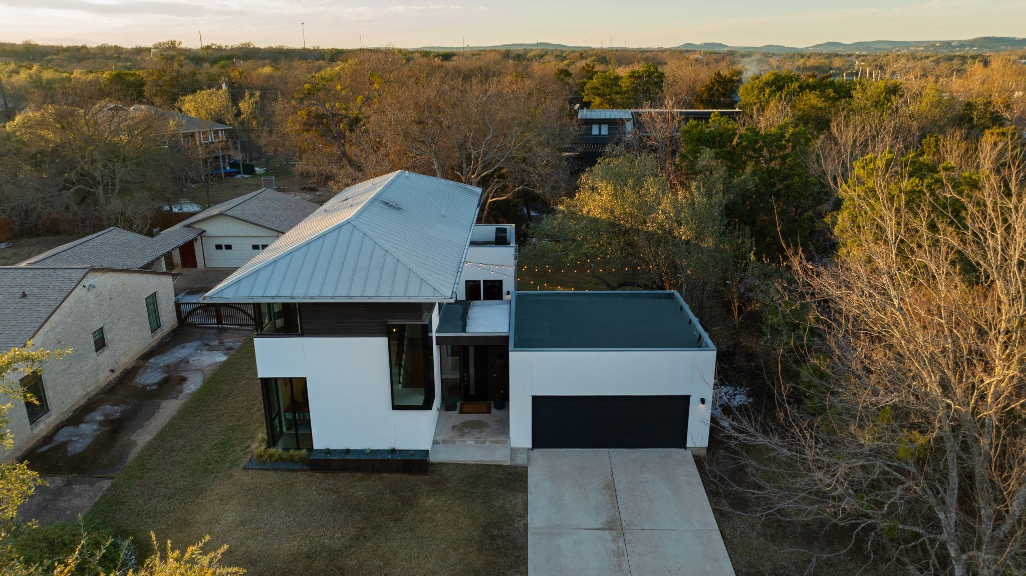 5710 Longhorn Landing Austin, TX 78734 - Photo 29 of 37 an aerial view of a house with a yard