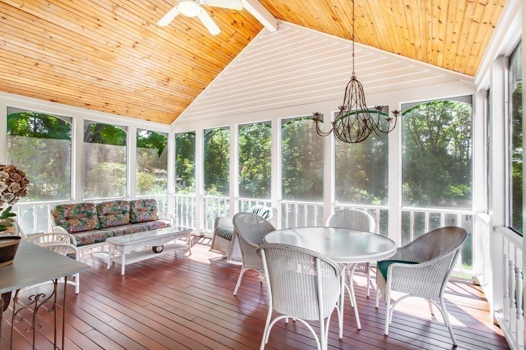 63 Dalton Road Chelmsford, MA 01824 - Photo 12 of 27 a dining room with furniture wooden floor and a potted plant