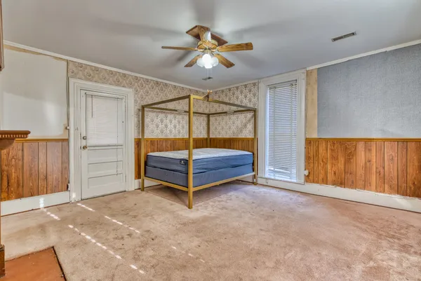 a view of a room with window