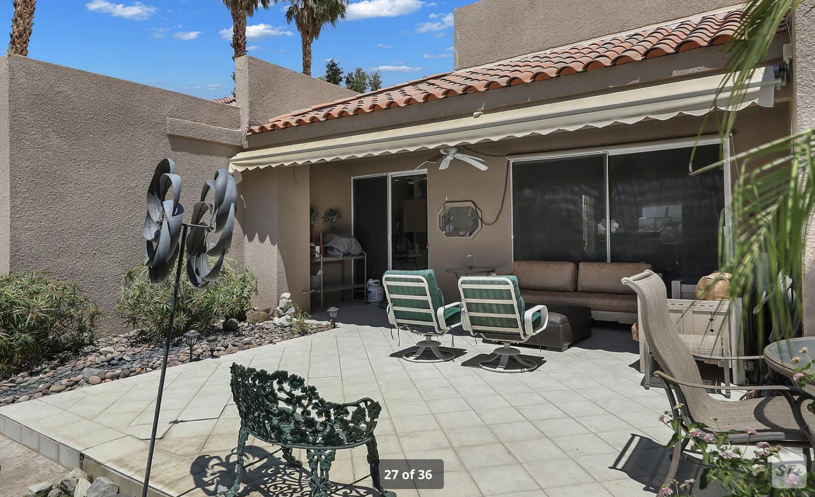 141 Lakeshore Drive Rancho Mirage, CA 92270 - Photo 4 of 34 a building outdoor space with patio furniture and potted plants
