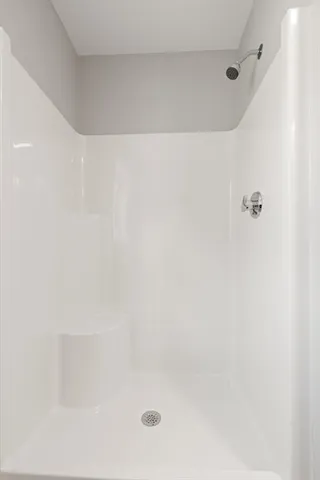 a close up of a bathtub